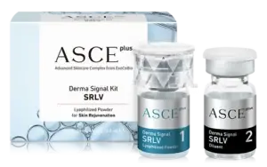 ASCE Plus Derma Signal Kit, an advanced exosome skin booster for rejuvenation available at AS3 Medical Spa.