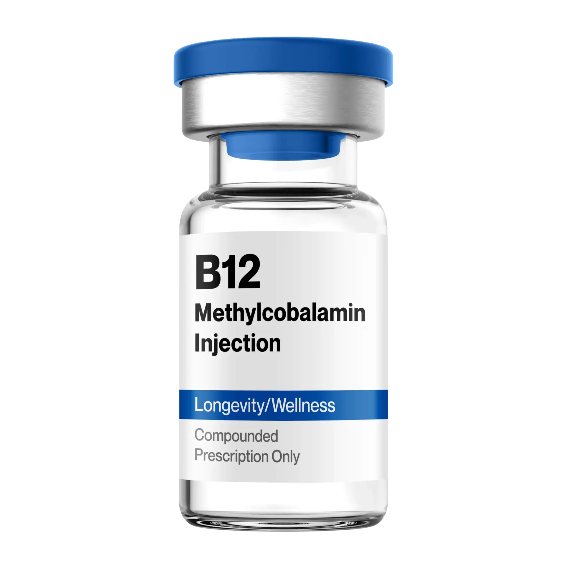 Vitamin B12 methylcobalamin injection vial for energy and wellness at AS3 Medical Spa.